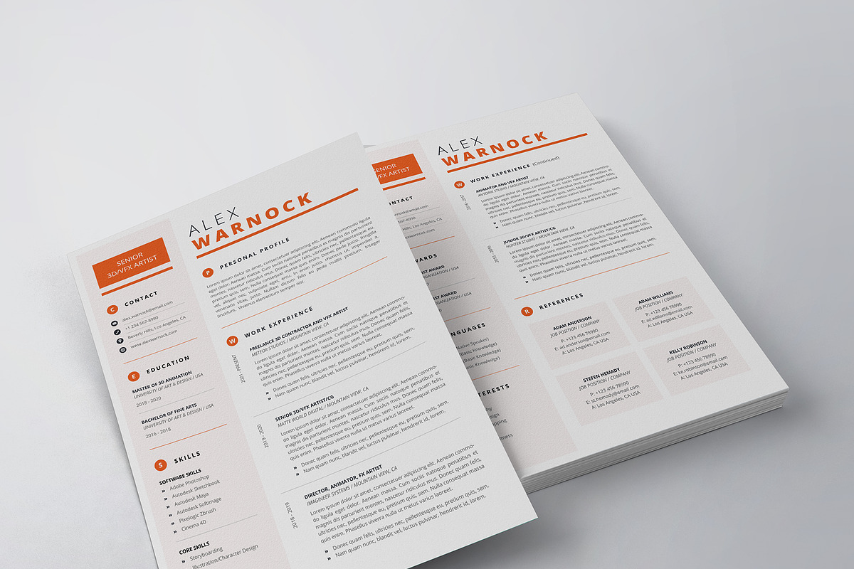 Clean Resume/CV Template, a Resume Template by theresumepark (Photo 5 of 5)