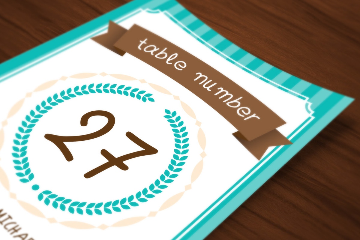 Wedding Invitations Set - Turquoise, an Invitation Template by Elegrad Design Agency (Photo 11 of 12)