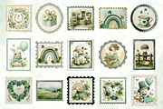 St. Patrick’s Day Vintage Postage, a Decorative Illustration by Design Station (Thumbnail 5 of 7)