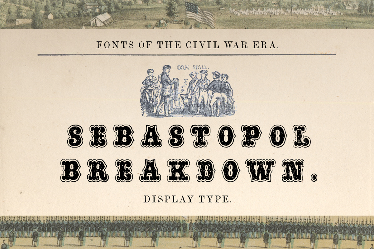 Sebastopol Breakdown Display Font, a Serif Font by New Blazing Star Press (Photo 1 of 3)