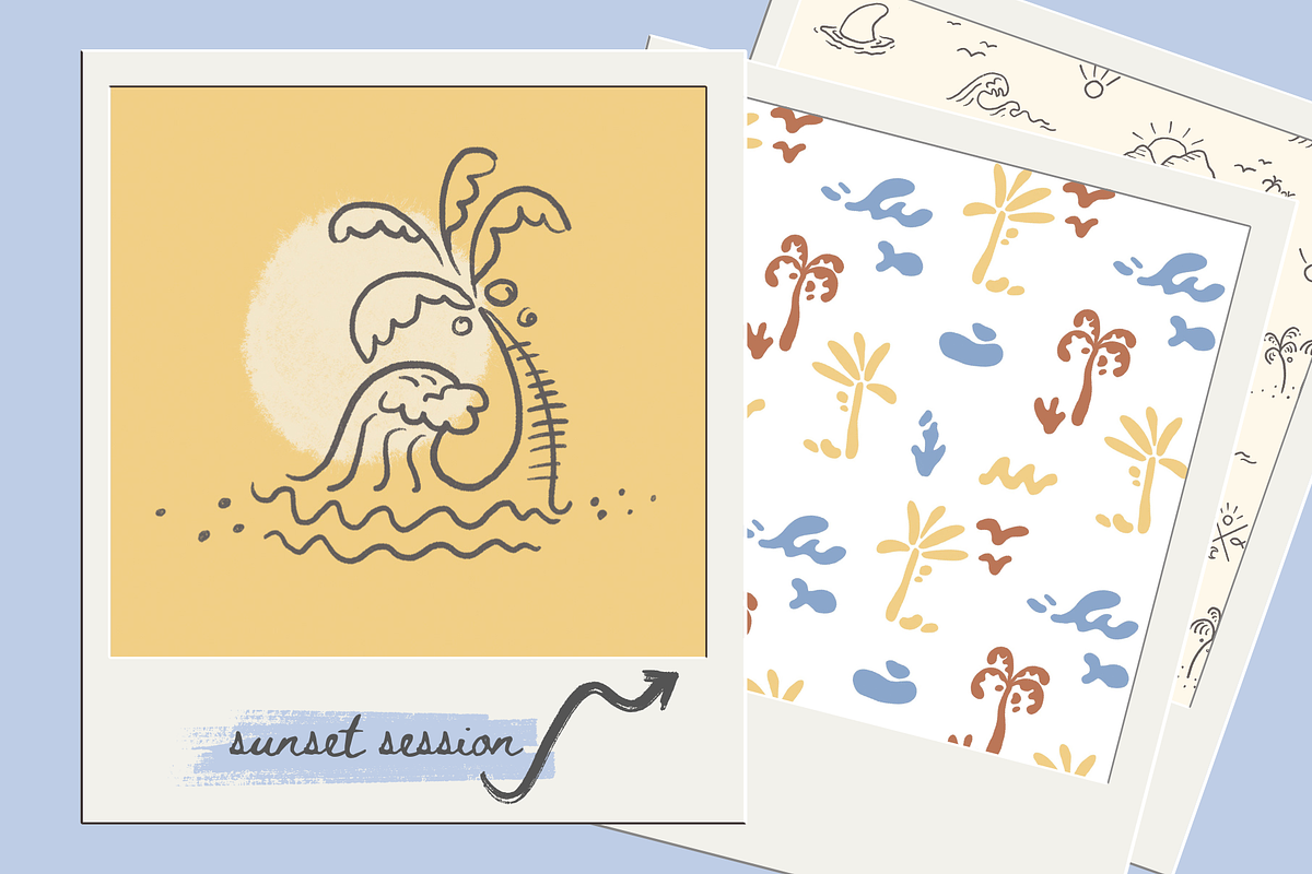 Boys Surf Print Pattern Collection, a Decorative Illustration by Coco & Cub Studio (Photo 10 of 11)