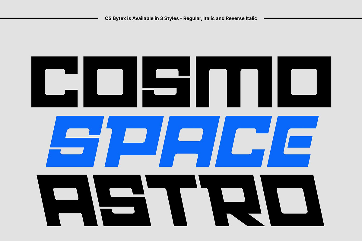 CS Bytex – Futuristic Font, a Sans Serif Font by Craft Supply Co. (Photo 4 of 8)