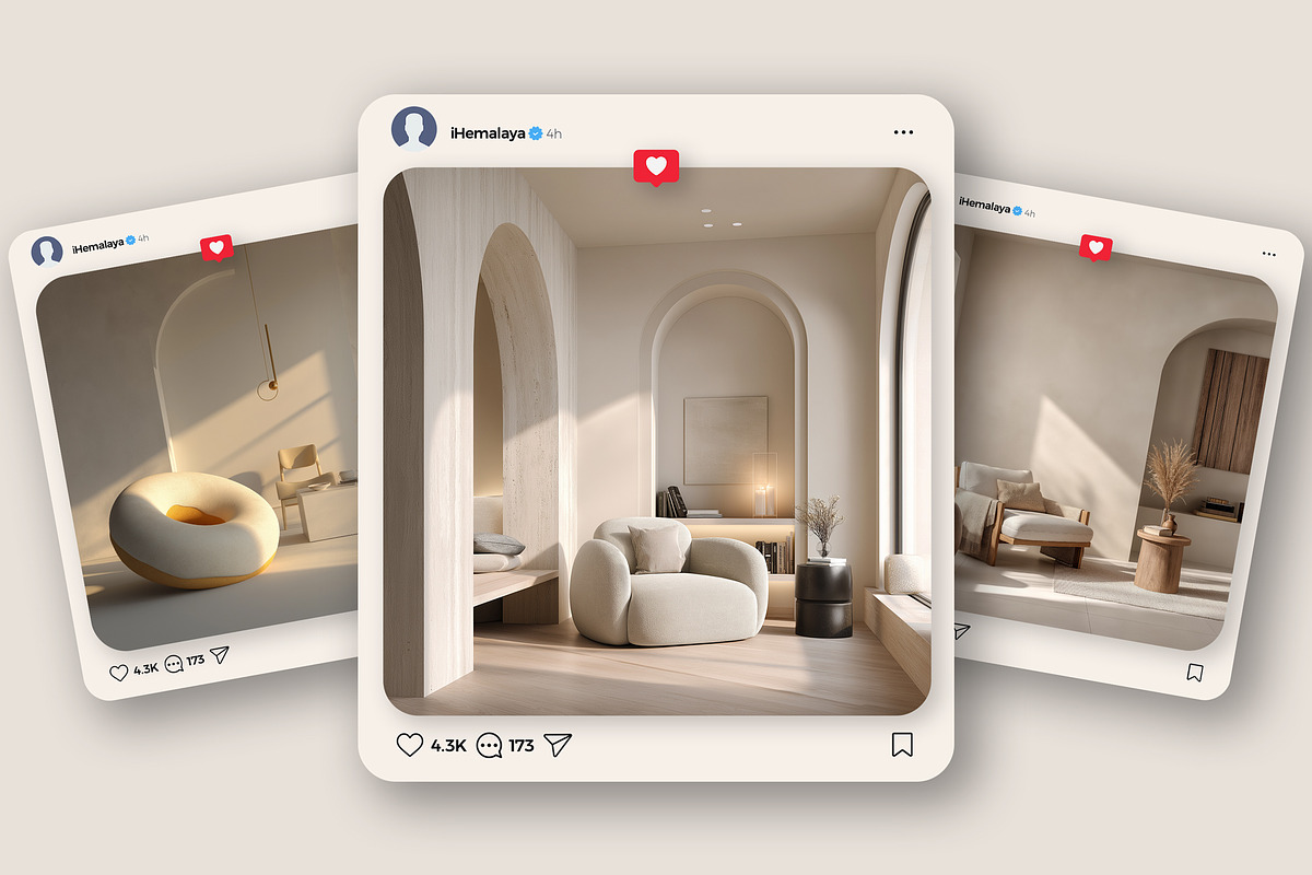 Instagram Post Mockup, an Advertising Mockup by iHemalaya (Photo 4 of 4)