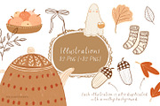 Leaf Fall Season - frames & patterns, an Object Graphic by polikarpovaart (Thumbnail 13 of 16)