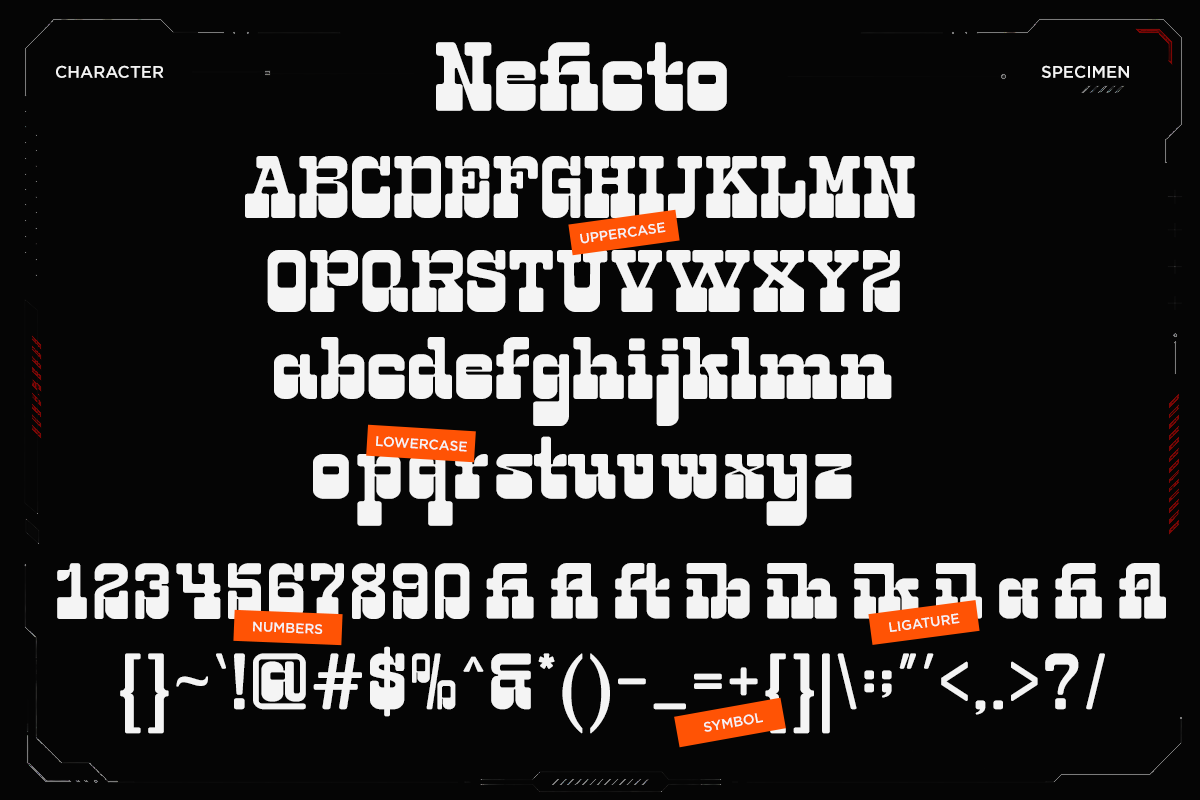 Technology Slab Serif Font - Neficto, a Slab Serif Font by Font Liner (Photo 9 of 10)