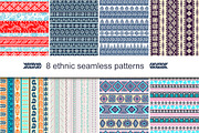 8 Unique ethnic seamless patterns, a Pattern Graphic by Transia (Thumbnail 1 of 3)