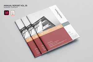 Annual Report Vol.58, a Brochure Template by Bewalrus Studio