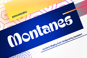 Montanes - Modern Display Font