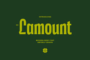 ED Lamount, a Serif Font by Emyself Design (Thumbnail 1 of 10)