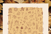 Cottagecore Autumn Club clipart set, a Seasonal Illustration by Cute Atelier (Thumbnail 2 of 12)