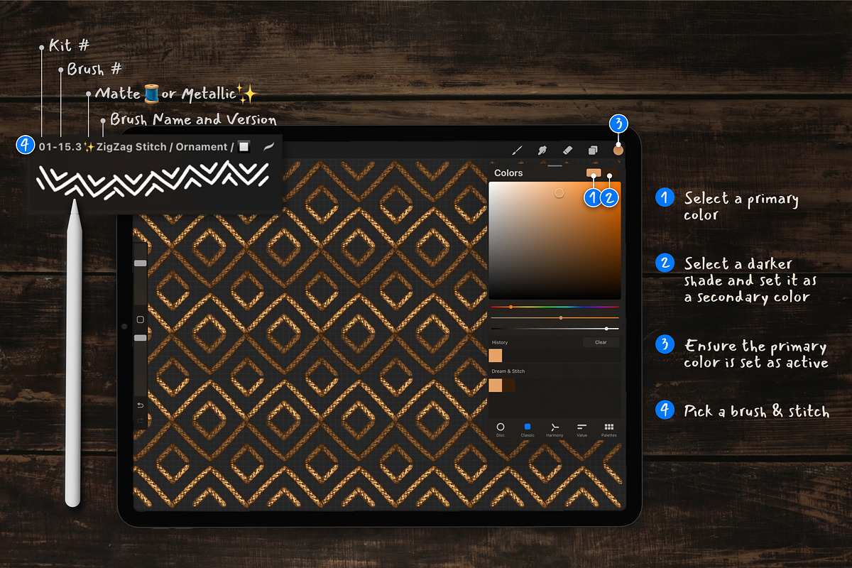 Dream & Stitch Art Kit V1, a Brush Add-On by bokettori (Photo 5 of 11)