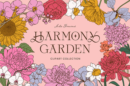 Harmony Garden Collection, a Graphic by Julia Dreams