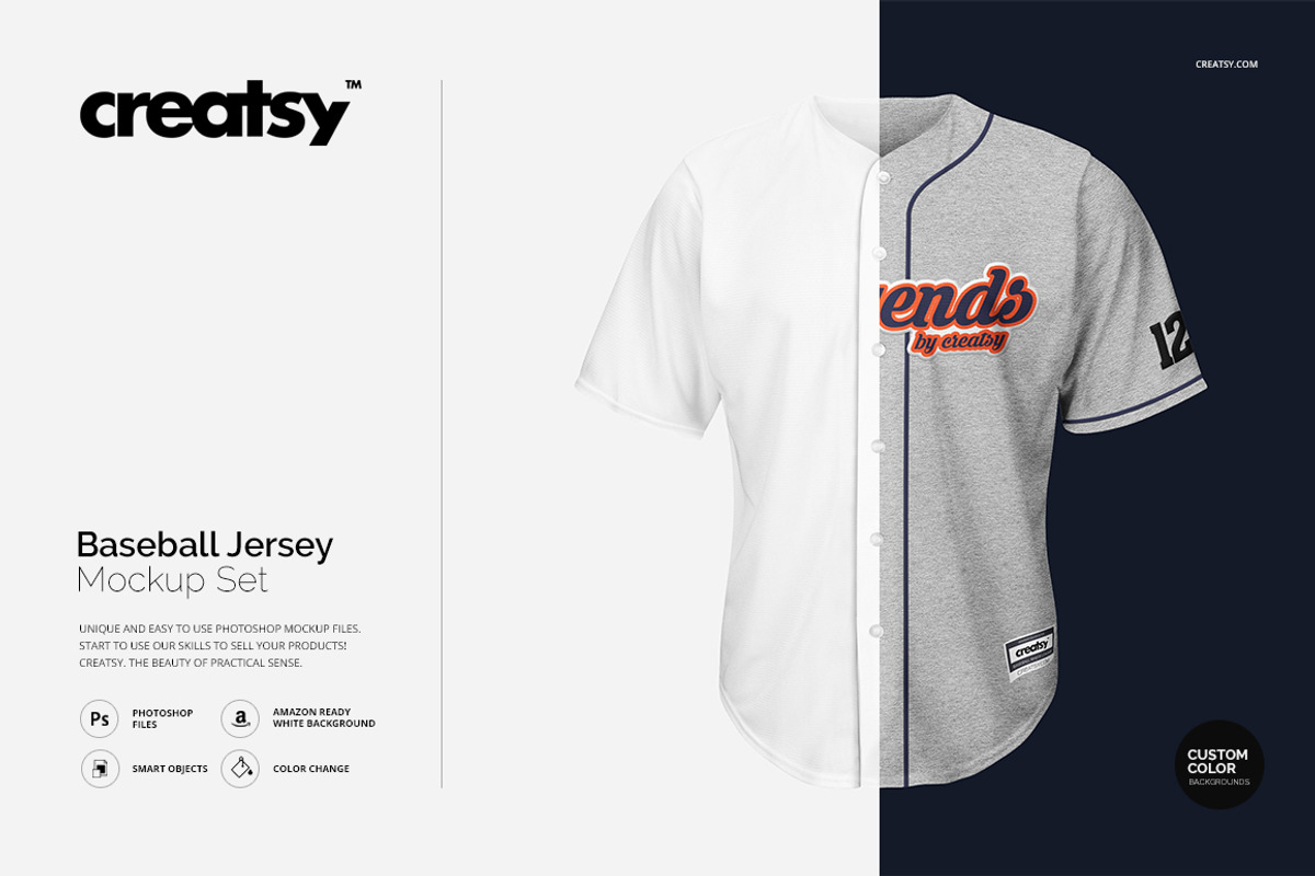 Baseball Jersey Mockup Set, a Shirt Mockup by Creatsy