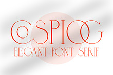 Cospiog - Modern serif font