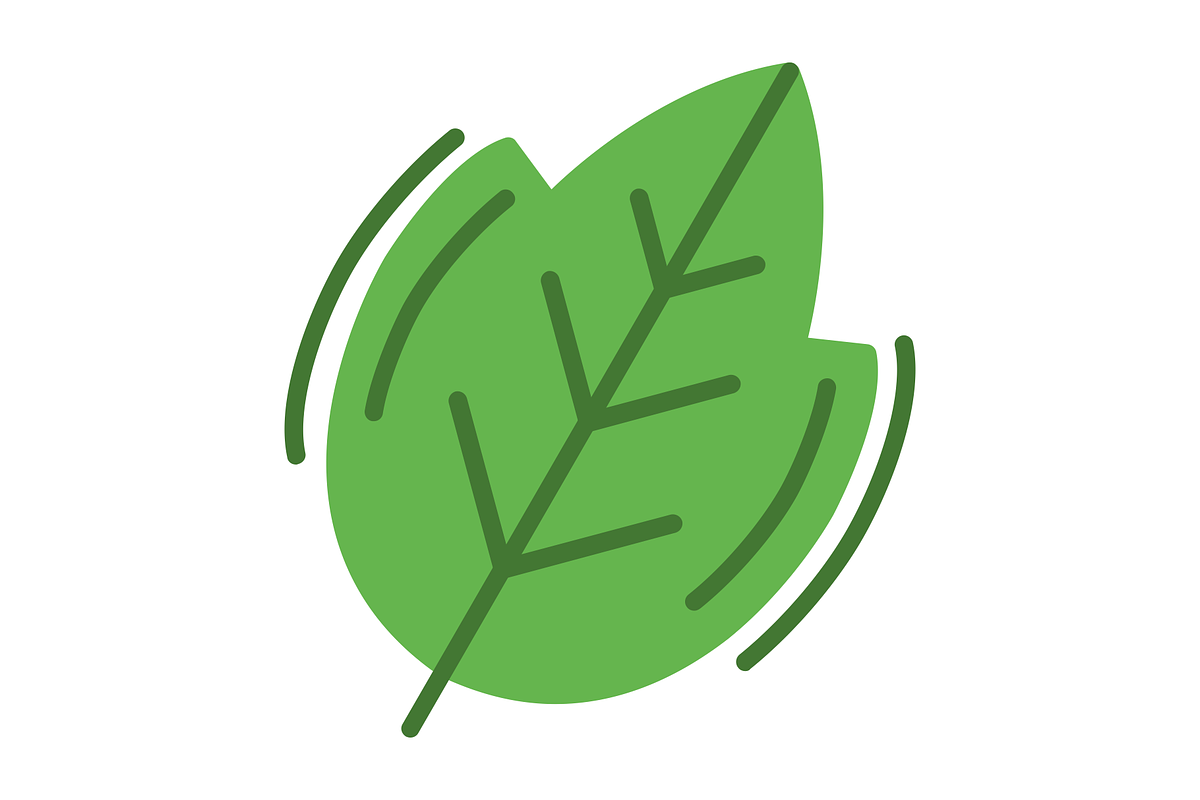 Leaf Flat Icon, a Duotone Icon by Pexelpy (Photo 2 of 2)
