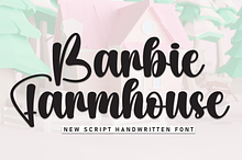 Barbie Farmhouse | Script Font