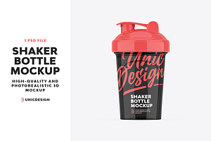 Shaker Bottle Mockup, a Product Mockup by UnicDesign