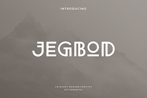 Jegbod - Modern Display Typeface