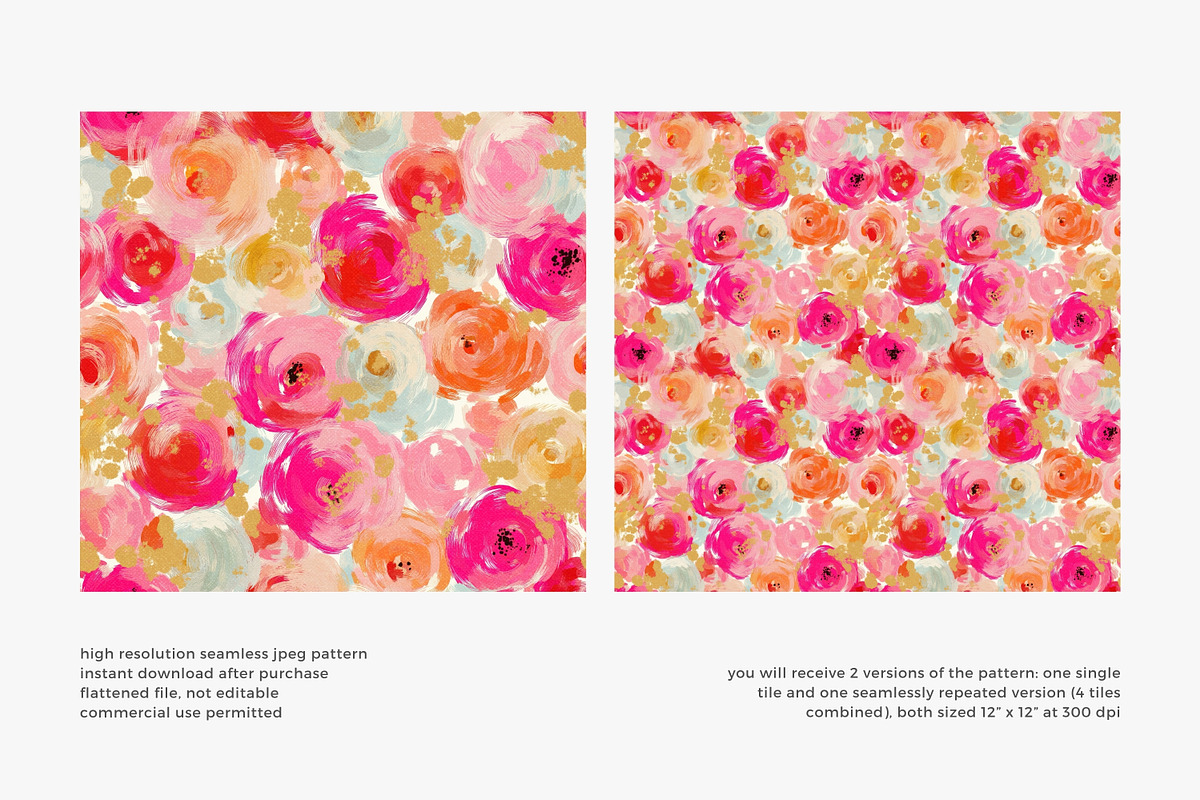 abstract floral seamless pattern, a Pattern Graphic by Pink Studio Art (Photo 2 of 4)