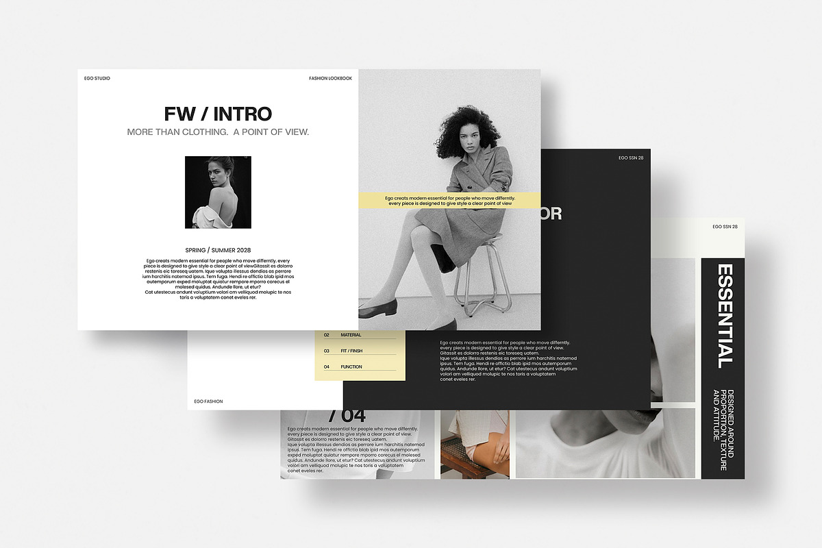 EGO Fashion LookBook | CANVA, a Presentation Template by evgenystudio (Photo 2 of 11)