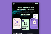 Artificial Intelligence Landing Page, a Landing Page Template by MightyDesign (Thumbnail 2 of 9)