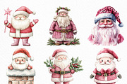 Pink Trendy Christmas Santa Png, an Illustration by Craft Nest (Thumbnail 3 of 6)