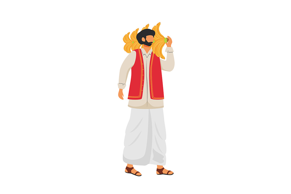 Indian cuisine cartoon illustrations, a Food Illustration by IMG visuals characters (Photo 11 of 28)