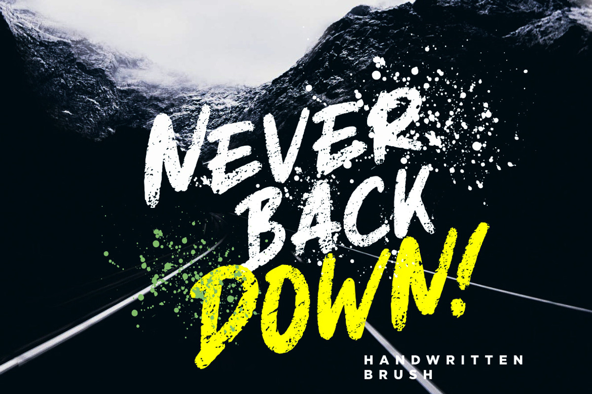 Tharon Brush Business Font preview 2