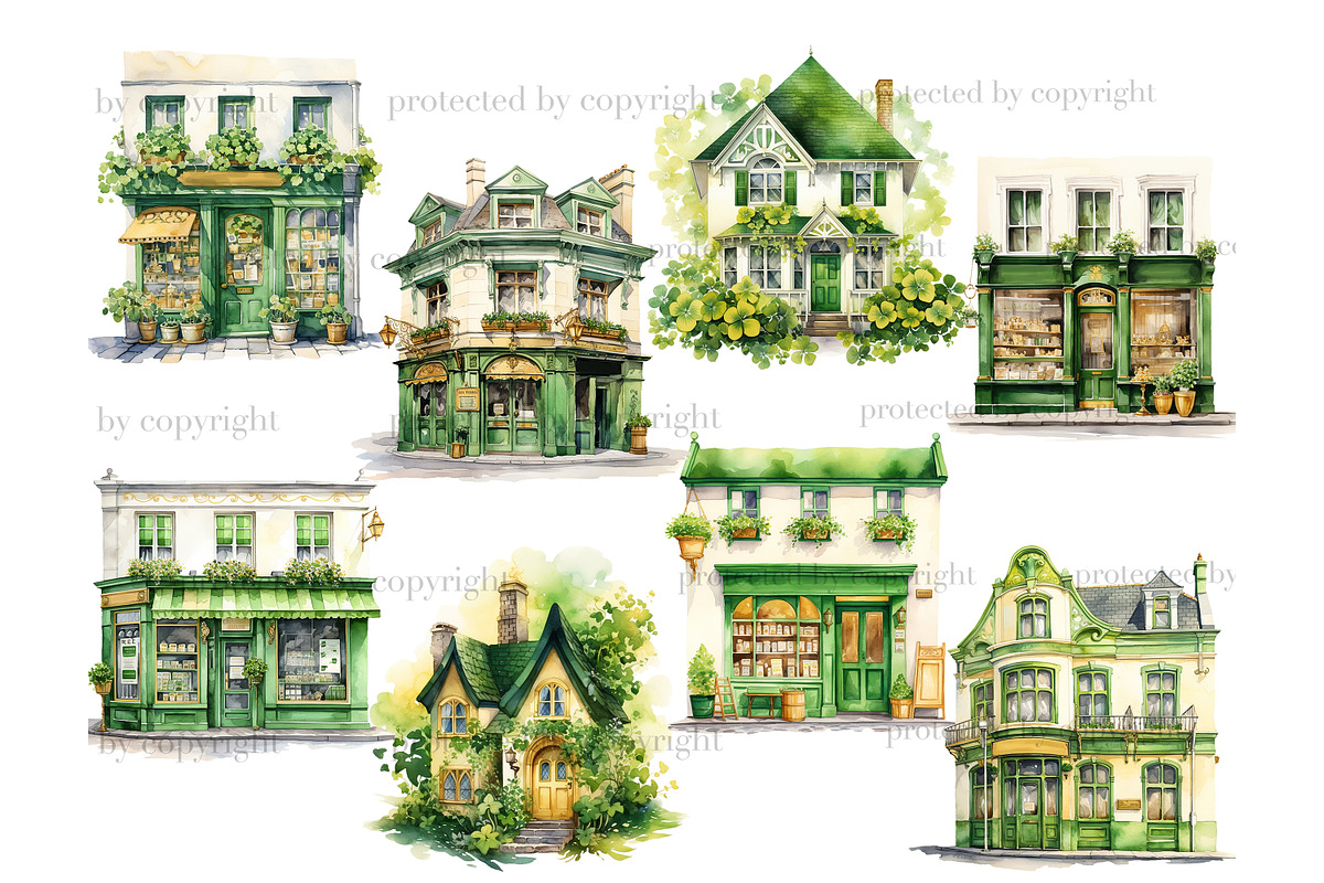 St.Patricks Day Irish Pub PNG, an Object Illustration by GlamArtZhanna (Photo 3 of 6)