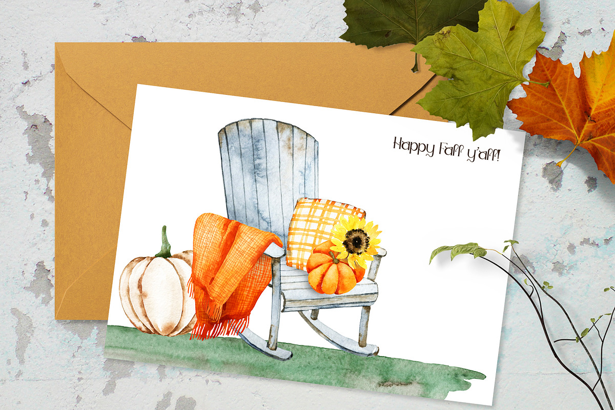 Watercolor Cozy Fall Collection, an Illustration by TanyaOak (Photo 7 of 8)