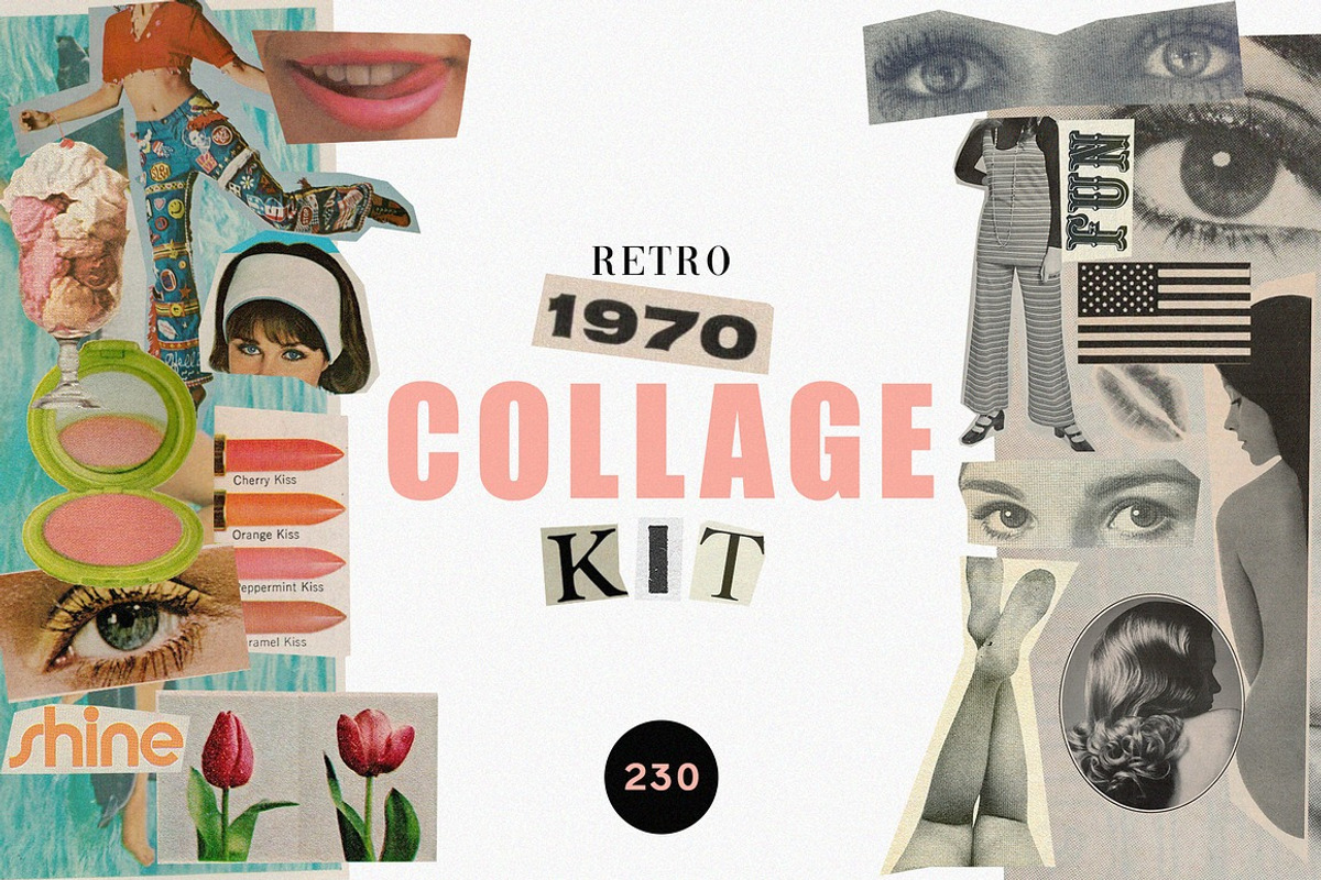 MEGA Vintage Collage Bundle, an Object Graphic by Kaleriia (Photo 4 of 9)