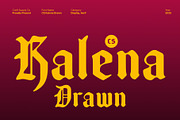 CS Kalena Drawn, a Blackletter Font by Craft Supply Co. (Thumbnail 1 of 8)