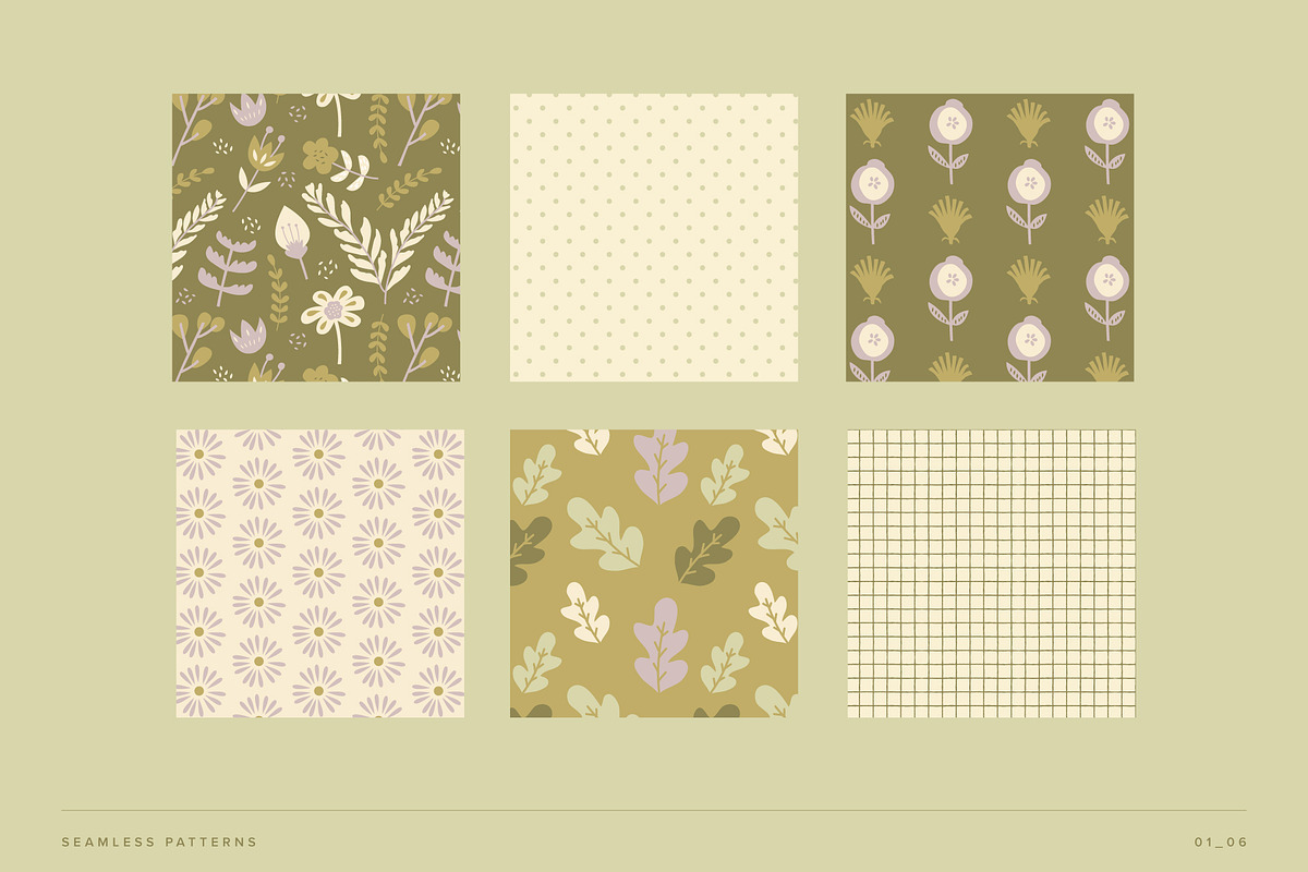 Botanical Seamless Patterns, a Pattern Graphic by studiocolectivo (Photo 9 of 12)