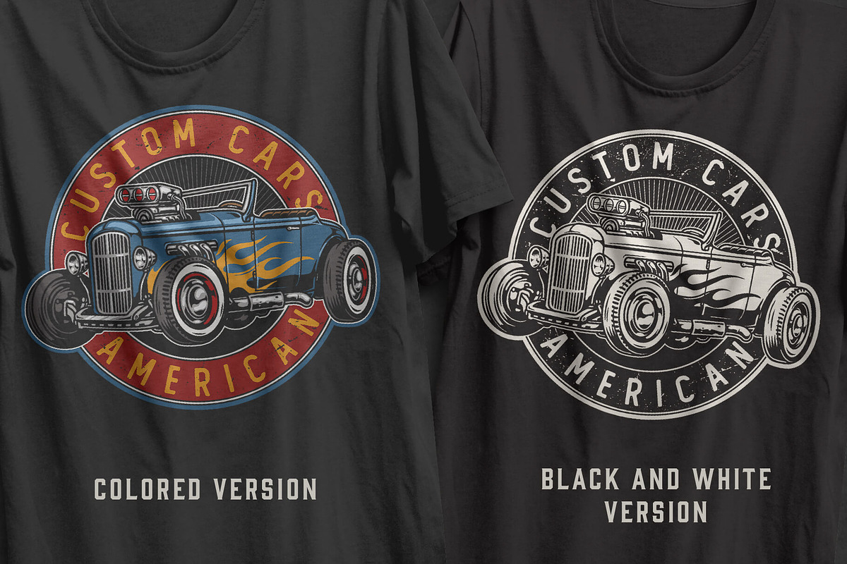 46 Custom cars t-shirt designs, a Branding & Logo Template by DGIM studio (Photo 2 of 11)