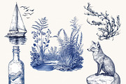 Watercolor Nautical Clipart, an Object Illustration by SparkyDesignsUS (Thumbnail 5 of 9)