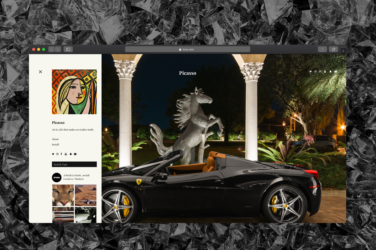Picasso Tumblr Theme, a Websites & App Template by Stash (Photo 3 of 6)
