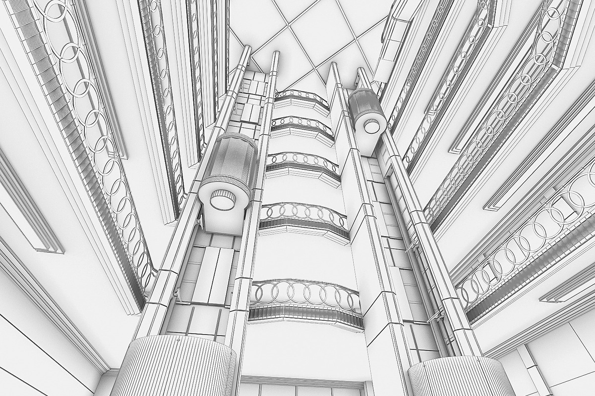 Shopping Mall interior, an Architecture 3D Model by 3DNUTS (Photo 12 of 15)