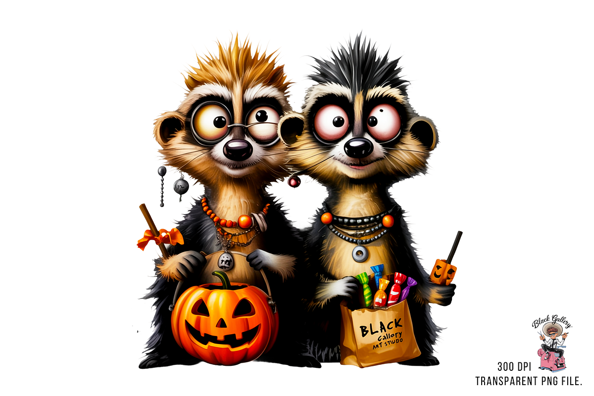 Halloween Meerkat Sublimation PNG, a Graphic by Clipart Bloom (Photo 7 of 11)