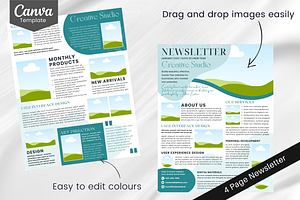 Canva Business Newsletter Templates