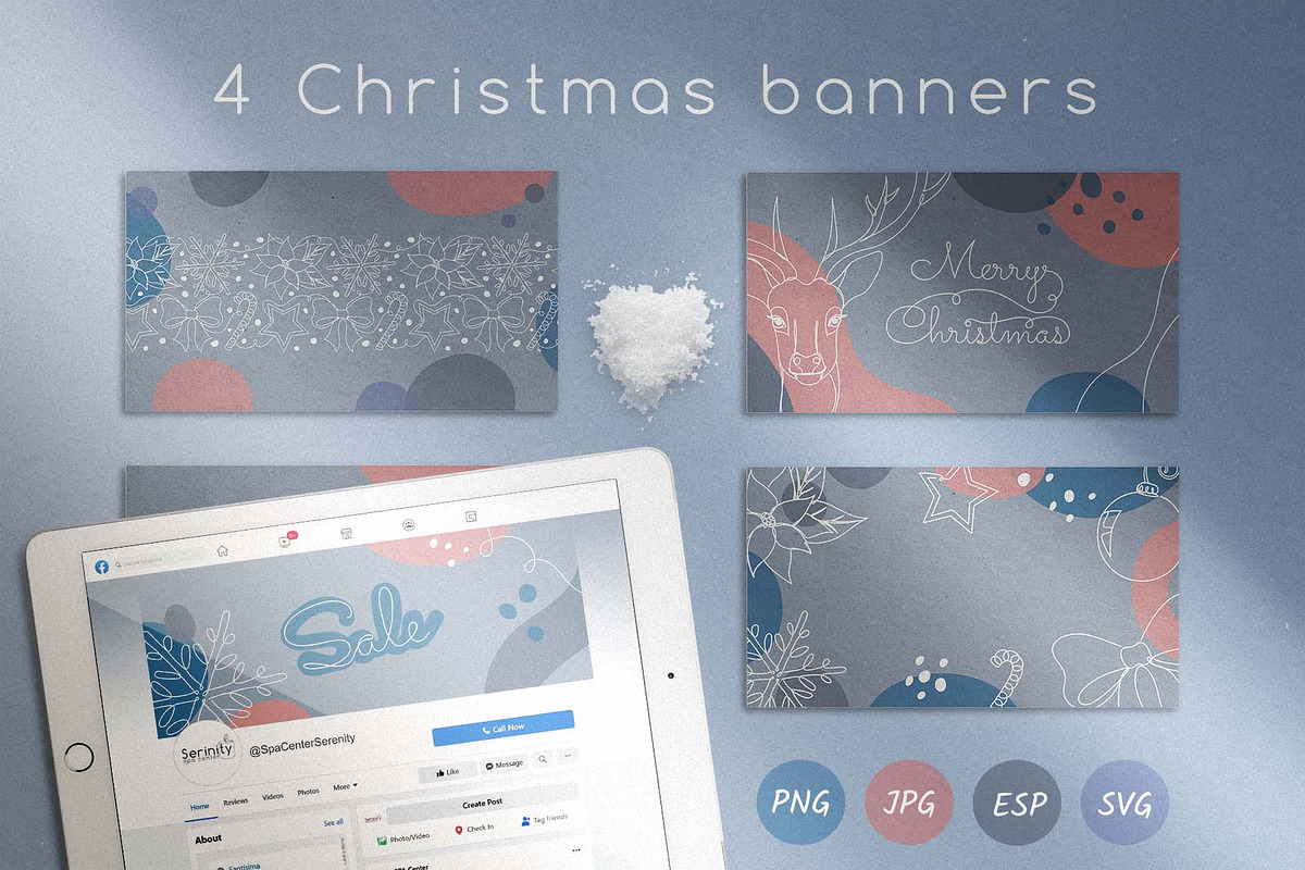 Modern Christmas Clipart Collection, an Illustration by Illustana (Photo 12 of 17)