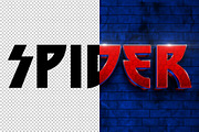 Spider 3D editable text effect, a Layer Style Add-On by Hello Muh (Thumbnail 2 of 2)