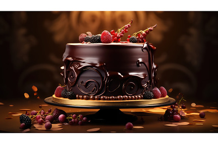 birthday decoration cake food ai, a Background Photo by pikepicture