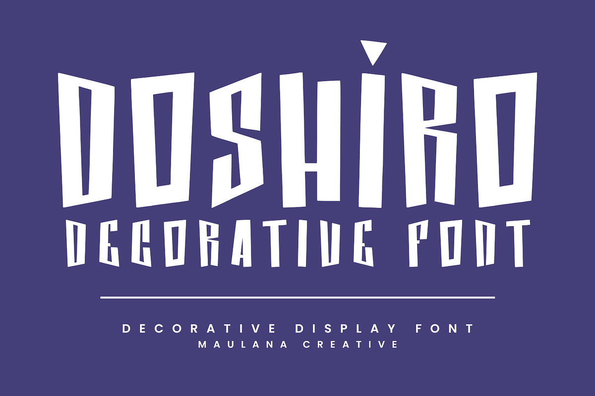 Doshiro Comic Display Typeface, a Sans Serif Font by Maulana Creative (Photo 2 of 8)