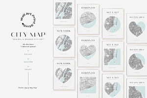 City Map Art Bundle