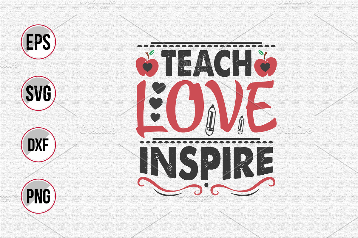 Teacher typographic quotes design., a Graphic by Uniquesvg99 (Photo 2 of 21)