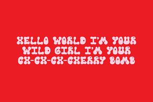 Cherry Bomb - Funky Font