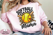 Retro Softball Mama PNG, an Illustration by Daily.Designs (Thumbnail 4 of 5)