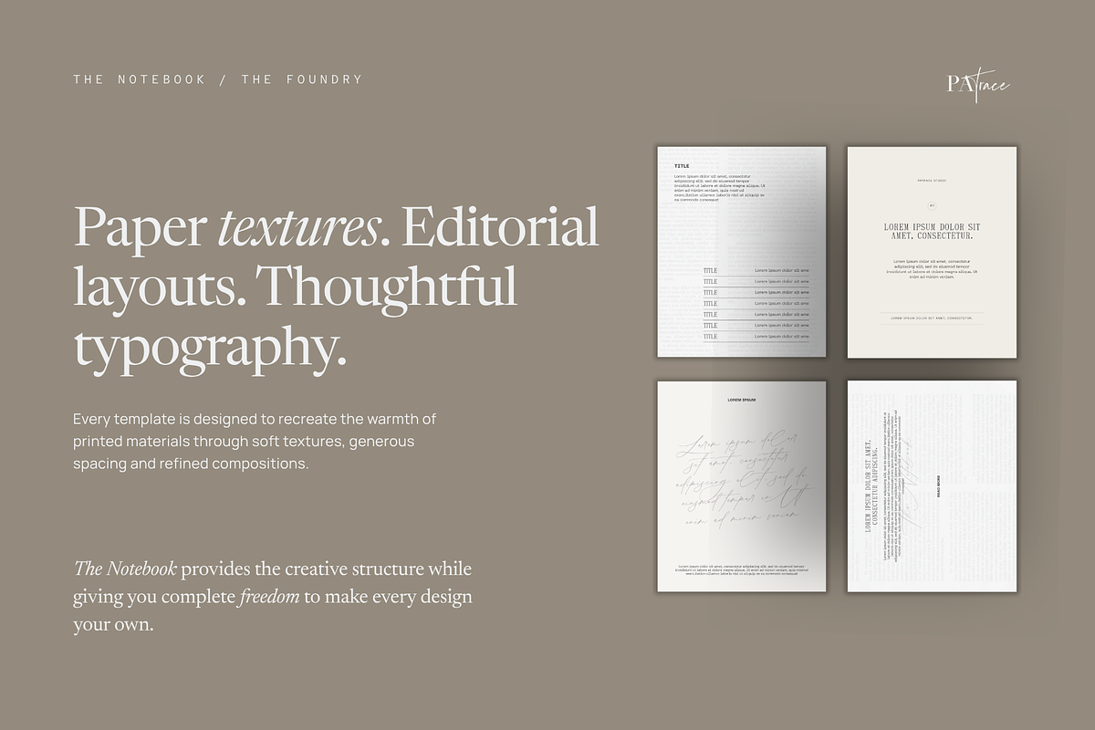 THE NOTEBOOK Instagram Templates, a Social Media Template by Patrace Studio (Photo 7 of 10)