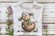 Whimsical Easter Lamb Clipart, an Illustration by OK Design (Thumbnail 6 of 6)