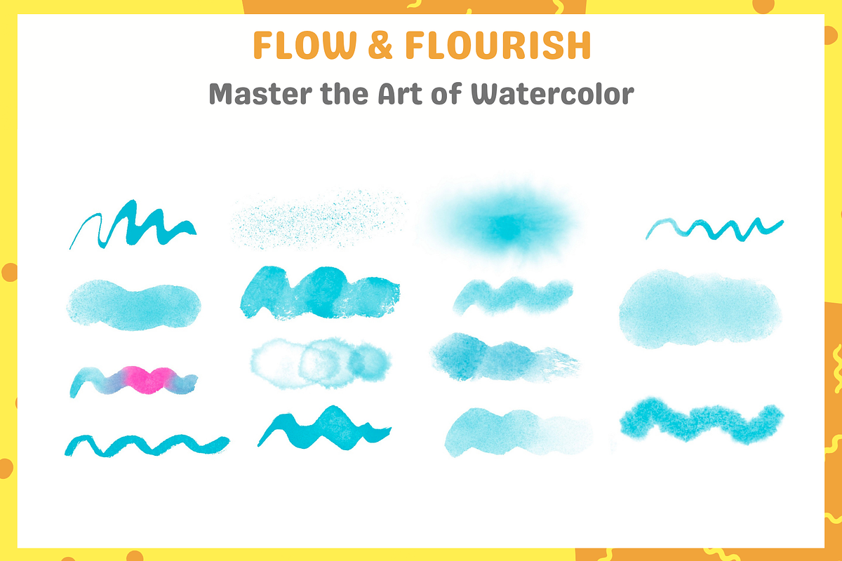 Premium Procreate Watercolor Brushes, a Brush Add-On by nikiartcorner (Photo 2 of 10)